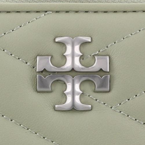 Tory Burch 二つ折り財布 グレージュ TORY BURCHトリーバーチ ミニ財布 二つ折り財布 グレージュ