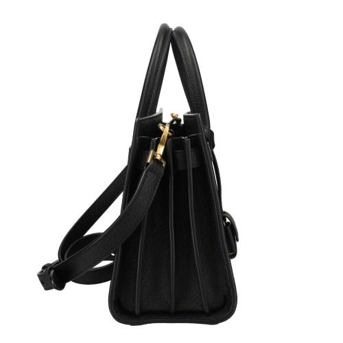 極 美品 サンローランパリ ロゴ レザー トートバッグ ハンドバッグ ブラック SAINT LAURENT サンローラン ショルダーバッグ SAC DE JOUR