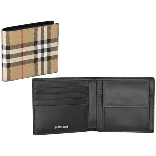BURBERRY バーバリー 二つ折り財布 メンズ ヴィンテージチェック