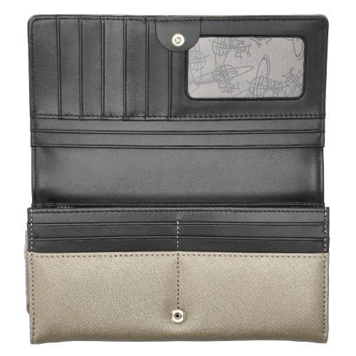 【あき】Vivienne Westwood　長財布　ダークグレー Vivienne Westwood（ヴィヴィアンウエストウッド） 長財布 レディース