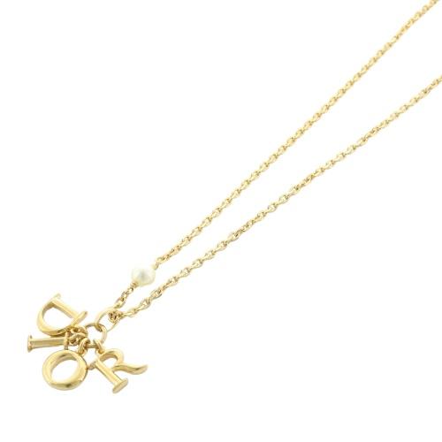 クリスチャンディオール Dior ネックレス レディース ゴールド
