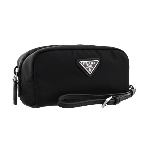 豪華 PRADA プラダ ポーチ ブラック 1NE175 R067 レディース NERO 母の