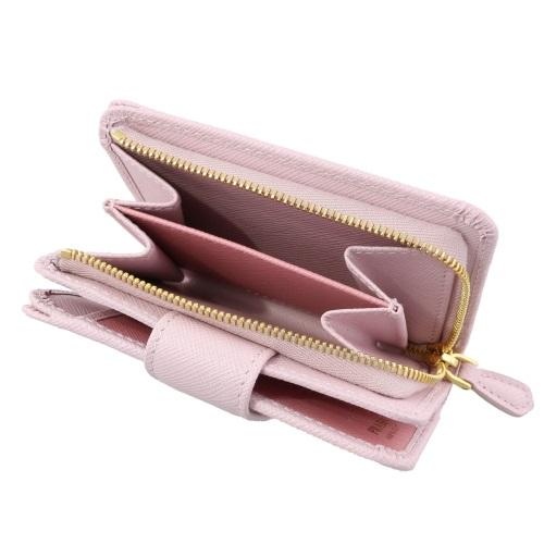 PRADA 二つ折り財布 サフィアーノ PETALO ピンク PRADA（プラダ） 二つ折り財布 レディース SAFFIANO ピンク 1ML018 ZLP