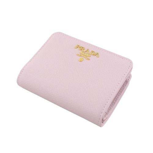 PRADA（プラダ） 二つ折り財布 レディース SAFFIANO ピンク 1ML018 ZLP