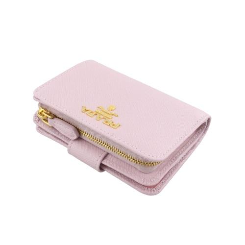 PRADA 二つ折り財布 サフィアーノ PETALO ピンク PRADA（プラダ） 財布 レディース ブランド 二つ折り財布 サフィアーノ