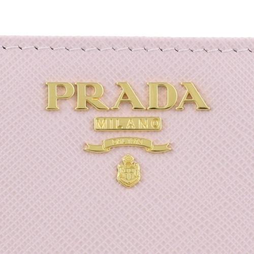 PRADA（プラダ） 二つ折り財布 レディース SAFFIANO ピンク 1ML018 ZLP