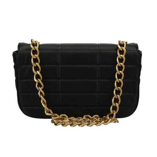 セリーヌ  111273EPZ.38NO チェーンストラップロゴレザーショルダーバッグ レディース CELINE（セリーヌ） ショルダーバッグ レディース ブラック 111273EPZ