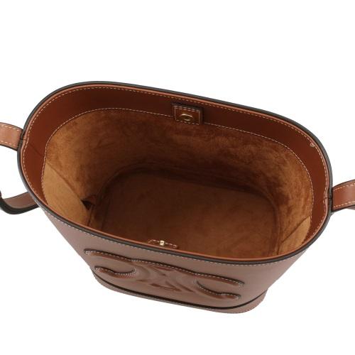セリーヌ CELINE ショルダーバッグ レディース SMALL BUCKET ブラウン 