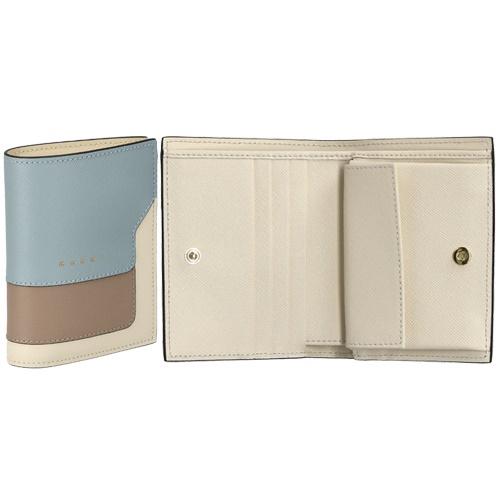 MARNI 財布　新品　TRUNK TRI COLOR BILLFOLD MARNI（マルニ） 二つ折り財布 レディース TRUNK TRI COLOR PFMOQ14U13