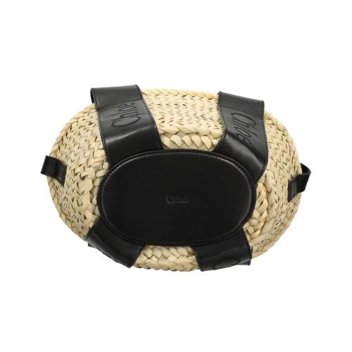 クロエ Chloe ハンドバッグ レディース センス ラフィア ブラック CHC23SS304 001 BLACKの画像
