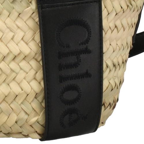 クロエ Chloe ハンドバッグ レディース センス ラフィア ブラック CHC23SS304 001 BLACKの画像
