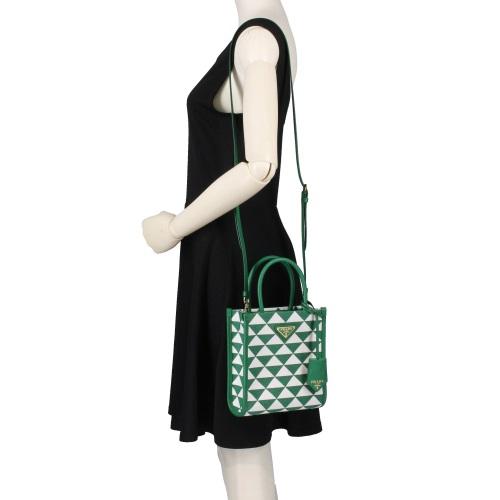 PRADA プラダ ショルダーバッグ レディース グリーン 1BA355 V PRADA プラダ ショルダーバッグ レディース グリーン 1BA355 V