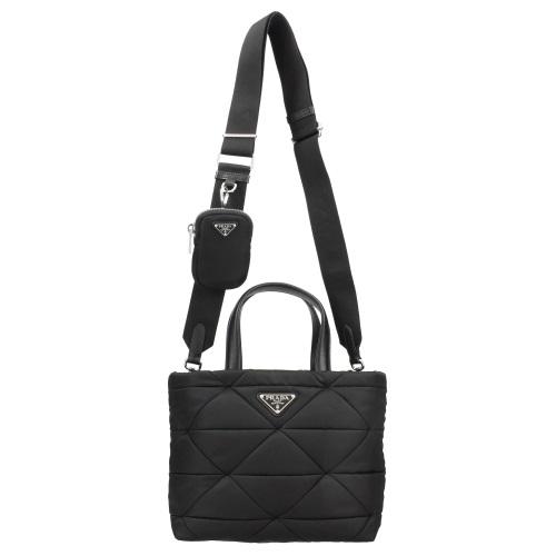 PRADA プラダ トートバッグ レディース ブラック 1BG373 V B9O PRADA プラダ トートバッグ レディース ブラック 1BG373 V B9O