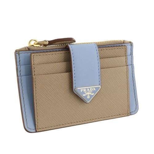 プラダ PRADA カードケース レディース ブルー 1MC038 2DYG F0TYG SABBIA CELESTE｜sekido｜02