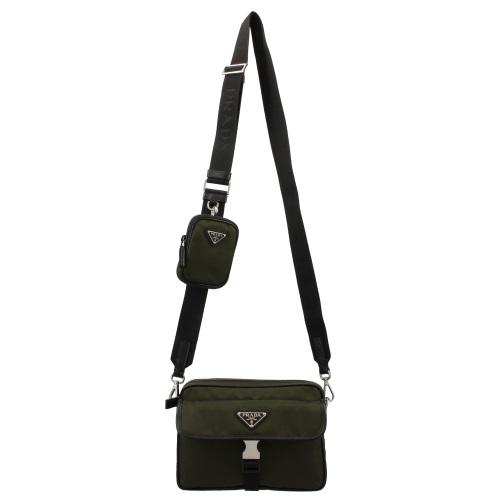 PRADA プラダ ショルダーバッグ メンズ グリーン 2VH133 V XMP