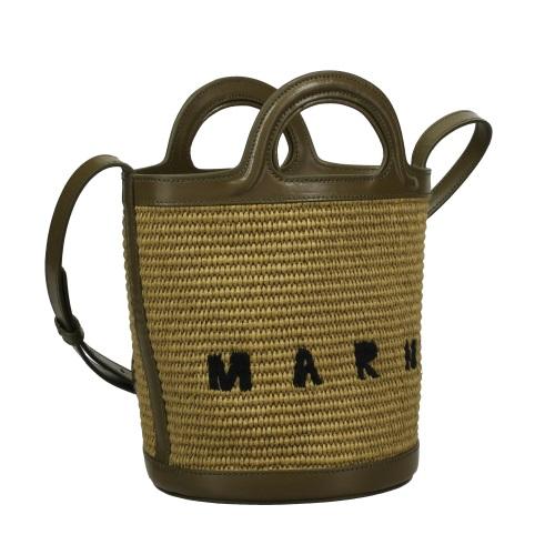 マルニ MARNI かごバッグ レディース トロピカリア グリーン SCMP0056Q1 P3860 00V25 OLIVEの画像