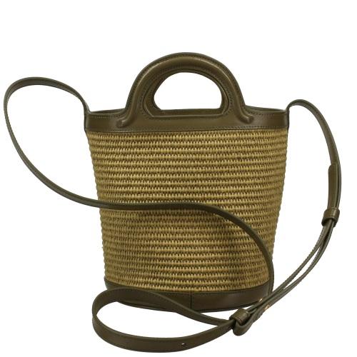マルニ MARNI かごバッグ レディース トロピカリア グリーン SCMP0056Q1 P3860 00V25 OLIVEの画像