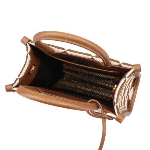 PRADA プラダ ショルダーバッグ レディース ブラウン 1BA355 V PRADA プラダ ショルダーバッグ レディース ブラウン 1BA355 V