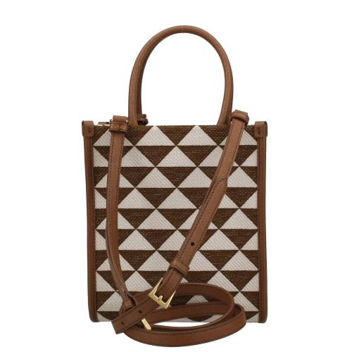 PRADA プラダ ショルダーバッグ レディース ブラウン 1BA355 V PRADA プラダ ショルダーバッグ レディース ブラウン 1BA355 V