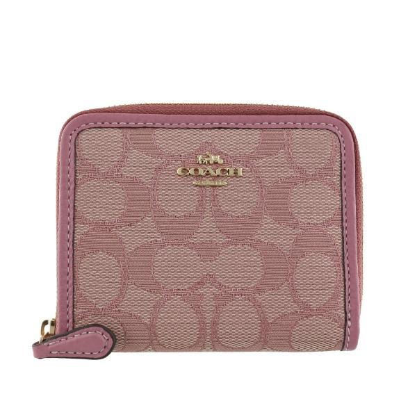 コーチ アウトレット COACH 二つ折り財布 レディース トゥルーピンク