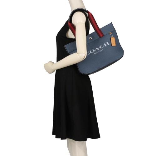 COACH コーチ アウトレット トートバッグ レディース ロゴ デニム 