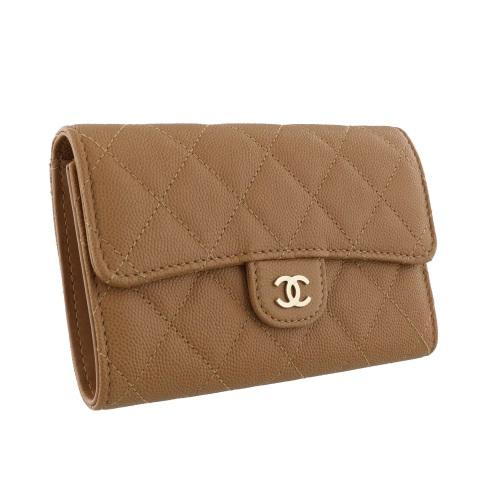 シャネル CHANEL 長財布 レディース ブラウン AP0232 B10583 NN269 LIGHT BROWN｜sekido｜02