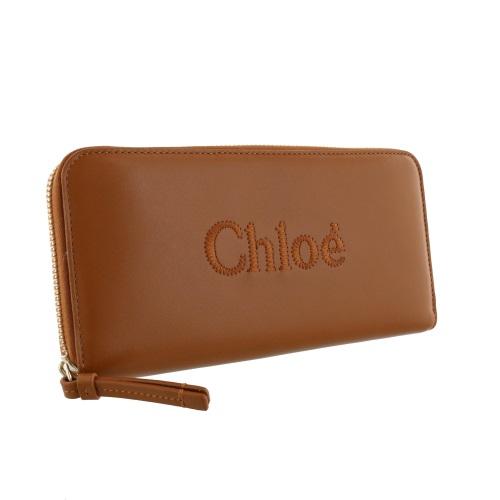 Chloe（クロエ） 長財布 ラウンドファスナー レディース ブラウン 