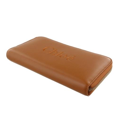 Chloe（クロエ） 長財布 ラウンドファスナー レディース ブラウン 