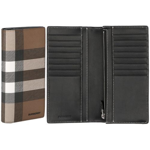 バーバリー BURBERRY 長財布 メンズ ジャイアントチェック ブラウン 8052803 DARK BIRCH BROWN｜sekido｜03