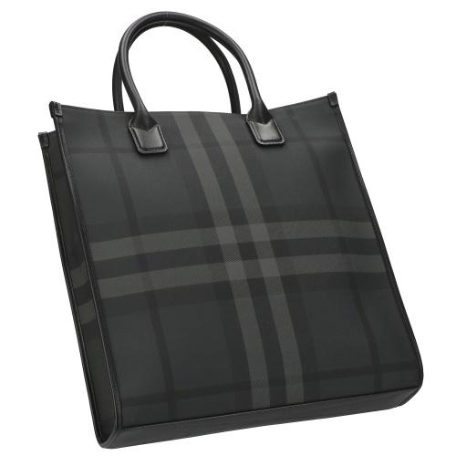 Burberry バーバリー ビジネスバッグ トートバッグ A4可能 黒 BURBERRY バーバリー トートバッグ メンズ・レディース 縦型