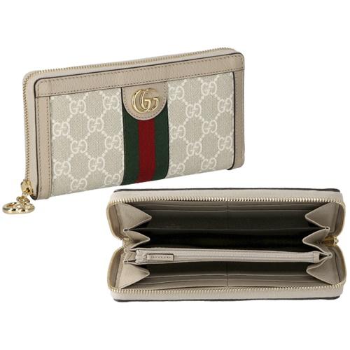 GUCCI グッチ 長財布 レディース オフィディア ベージュ 523154 GUCCI グッチ 長財布 レディース オフィディア ベージュ 523154