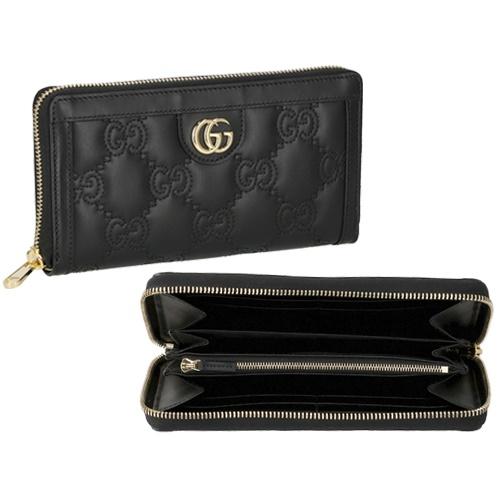 GUCCI グッチ 長財布 レディース GGマトラッセ ブラック 723784 GUCCI グッチ 長財布 レディース GGマトラッセ ブラック 723784