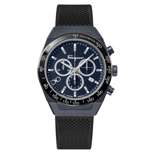フェラガモ 腕時計 メンズ ネイビー SLXCHRONO FERRAGAMO SFHR00220の画像