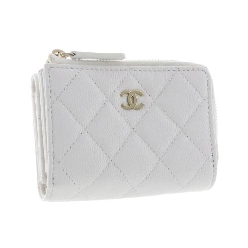 シャネル 三つ折り財布 レディース ホワイト CHANEL AP3177 B10583 10601｜sekido｜02