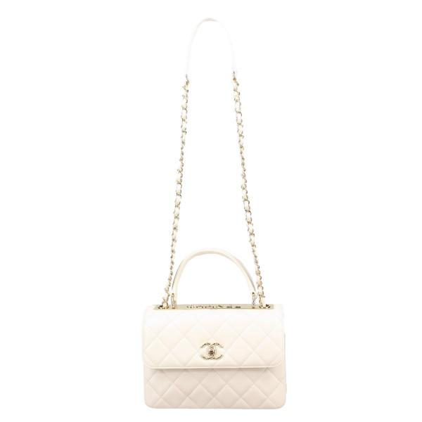 CHANEL シャネル ビジネスアフィニティ フラップバッグ ホワイト シャネル CHANEL ショルダーバッグ ミニ フラップ バッグ