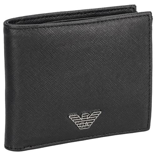 エンポリオアルマーニ 二つ折り財布 メンズ ブラック EMPORIO ARMANI