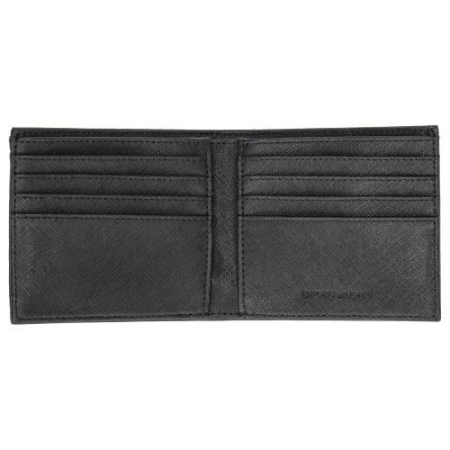 エンポリオアルマーニ 二つ折り財布 メンズ ブラック EMPORIO ARMANI