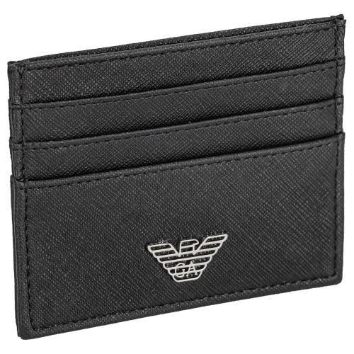 EMPORIO ARMANI エンポリオ アルマーニ 二つ折り財布 エンポリオアルマーニ 二つ折り財布 メンズ ブラック EMPORIO ARMANI
