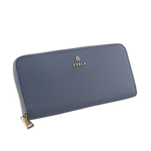 FURLA フルラ 長財布 レディース ブルー カメリア WP00313