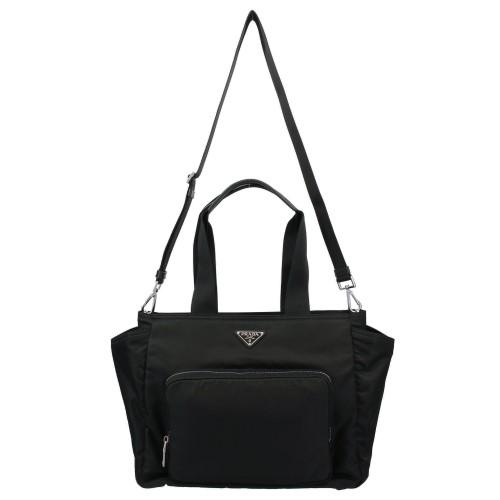 PRADA プラダ マザーズバッグ ベビーバッグ レディース ブラック PRADA プラダ マザーズバッグ ベビーバッグ レディース ブラック