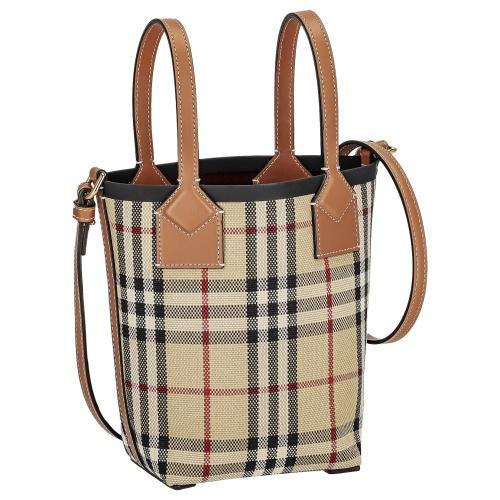 BURBERRY ベージュ トートバッグ BURBERRY バーバリー ロゴ トートバッグ ベージュ キャンバス