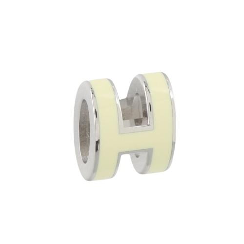 HERMES ホワイト Hロゴピアス HERMES（エルメス） ピアス レディース POP H ホワイト HERMES JAUNE