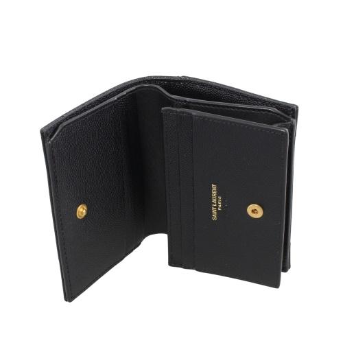サンローラン 二つ折り財布 レディース ブラック SAINT LAURENT PARIS