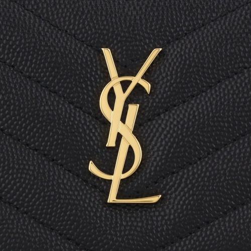 サンローラン 二つ折り財布 レディース ブラック SAINT LAURENT PARIS