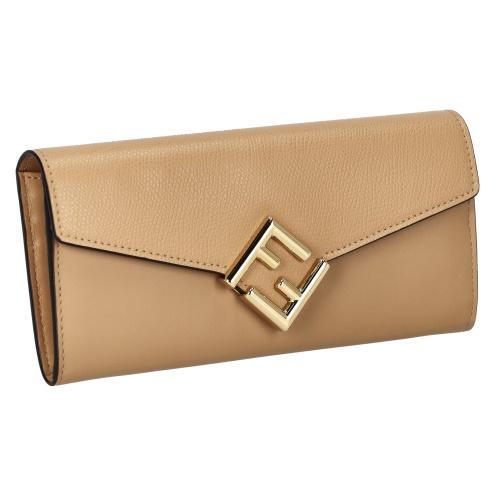 FENDI フェンディ 長財布 レディース ブラウン FF ダイヤモンドFENDI  