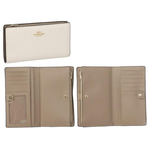 コーチ アウトレット 長財布 レディース チョーク COACH OUTLET C8329