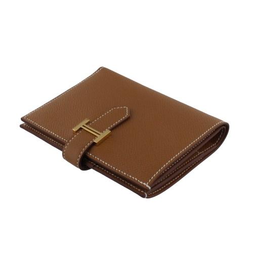 HERMES（エルメス） ベアンコンパクト ゴールド ヴォーエプソン 