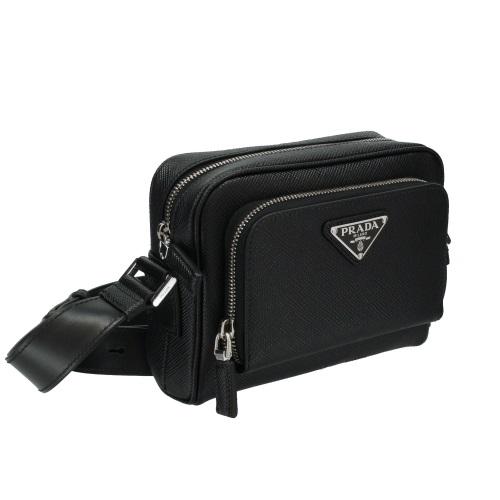PRADA プラダ ショルダーバッグ メンズ ブラック 2VH172 V DTO PRADA プラダ ショルダーバッグ メンズ ブラック 2VH172 V DTO