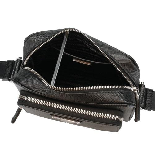 PRADA プラダ ショルダーバッグ メンズ ブラック 2VH172 V DTO PRADA プラダ ショルダーバッグ メンズ ブラック 2VH172 V DTO