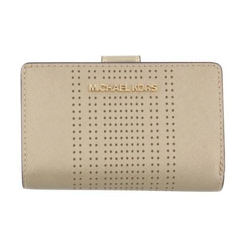 マイケルコース 二つ折り財布 レディース ジェット セット トラベル ゴールド MICHAEL KORS 35S4GTVF6O PALE
